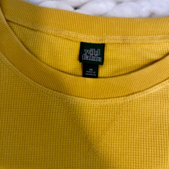 Wild Fable Mustard Ribbed Top - Picture 2 of 2